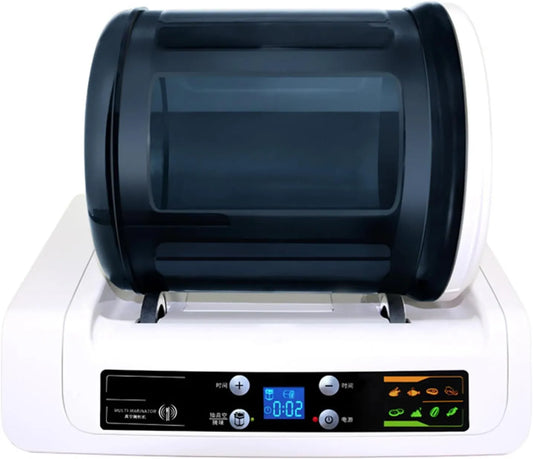 Machine met 33 x 24 x 25 cm, 15 minuten, 4 W en transparant, marineermachine voor vlees en groenten in glas