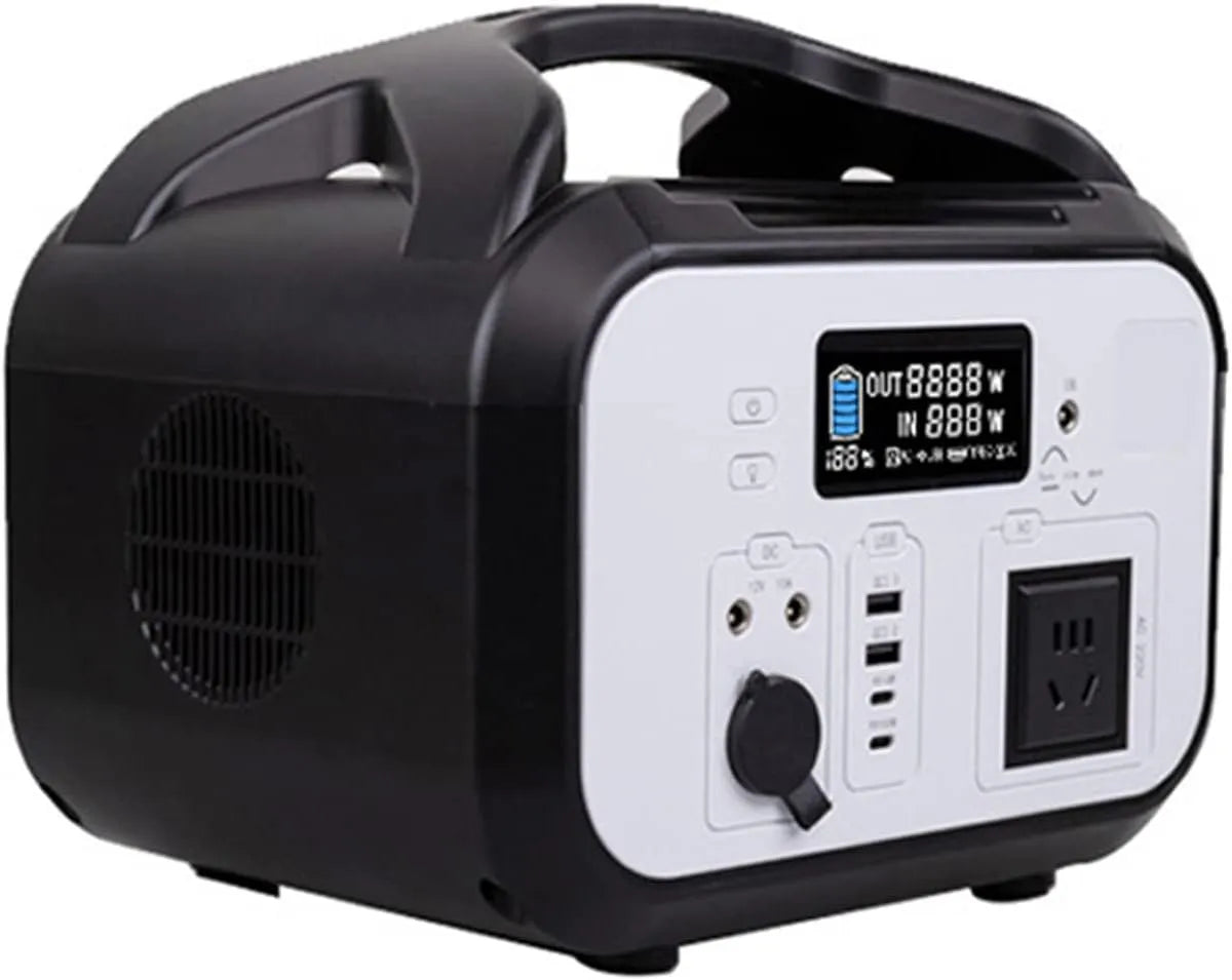 Draagbaar powerstation, 600 W, 800Wh, 100V, 240V, 9V-2A, 9V-3A12V-3A