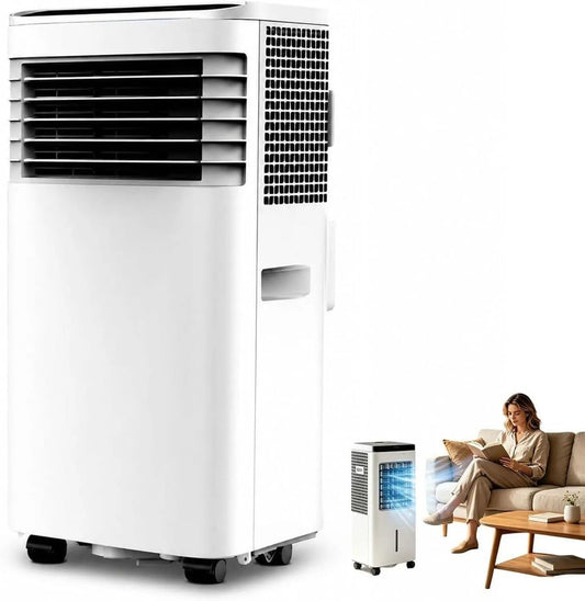 Mobiele airconditioner en Ventilator, Draagbare Airconditioner, Mobiele Airco voor Slaapkamer, 3-in-1 Compressor Koelunit met Ventilator