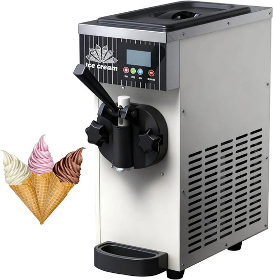 Machine, Commerciële ijsmachine, aanraakbediening, 4-5 kg/u, voorkoeling, automatisch reinigingsalarm, aanrecht zachte ijsmachine voor winkels, bars