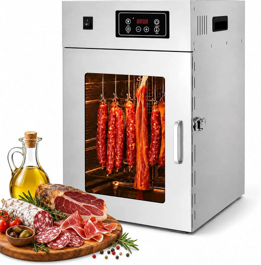 Kast, 800 W, 30-90°C, RVS, 14 Haken, Timer 24 H