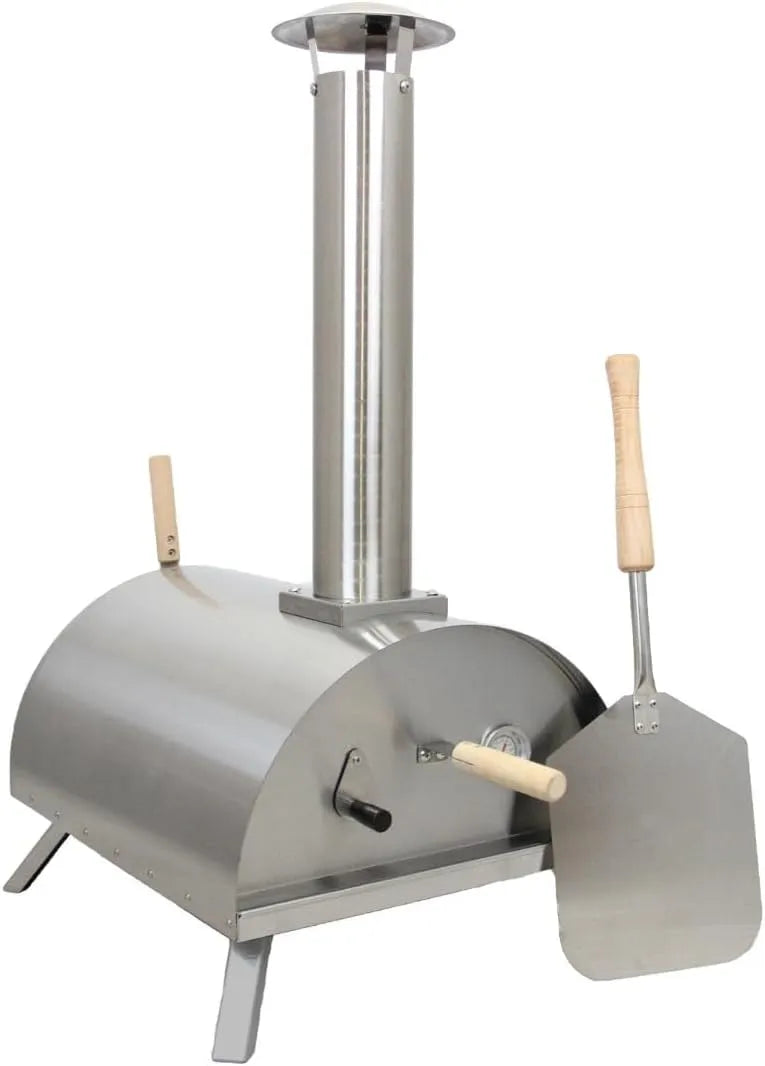 Inbouwoven met 14.00 uur, RVS, mobiele uitvoering en voor buitengebruik, Outdoor Tafelblad Pizza