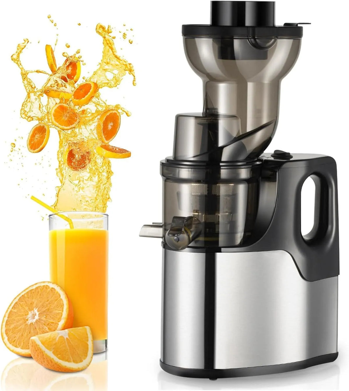 Slow Masticating Juicer met 150 W, 75mm, 78mm, 60 dB en geluidsarme werking