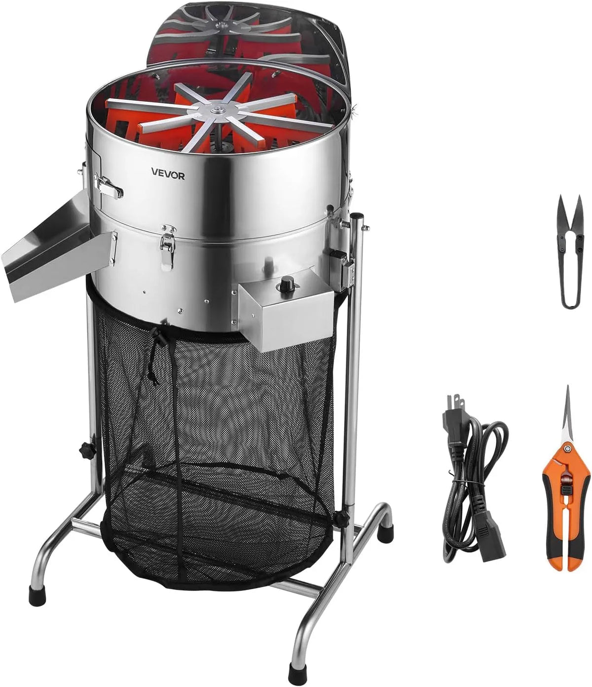VEVOR Trimmer voor schaalbladeren, 415 mm, trimmer voor schemelbladeren