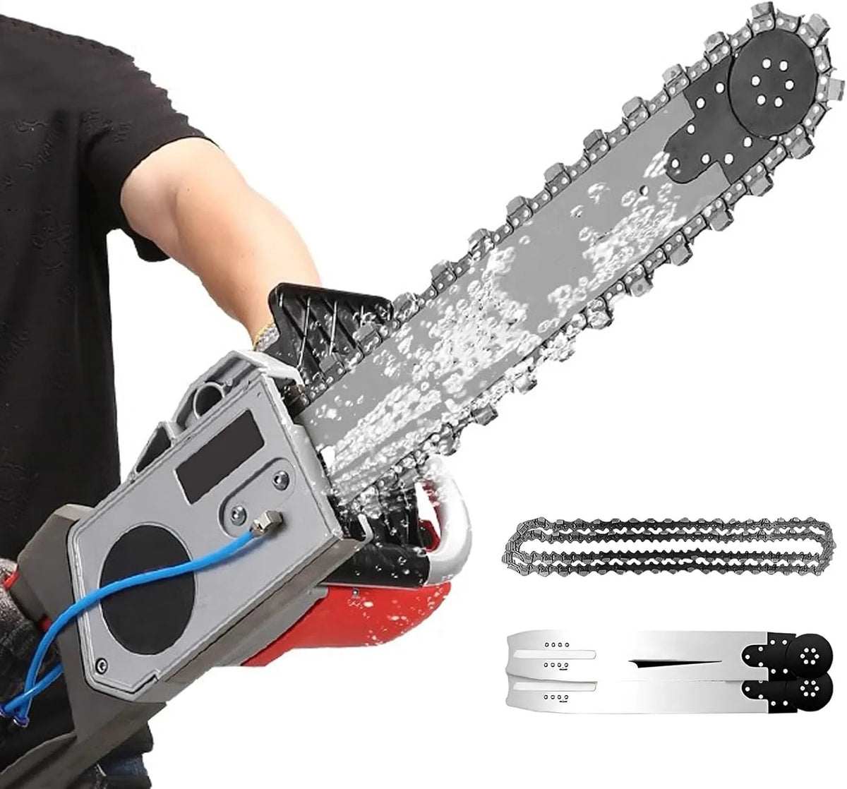 Machine met 35 cm, 48 cm, 3 minuten en 3800 W