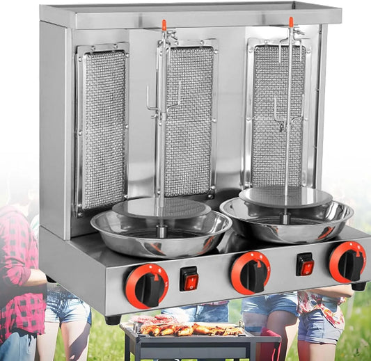 Doner Kebab Machine, Commercieel en Thuisgebruik, Instelbare Temperatuur 50-300°C