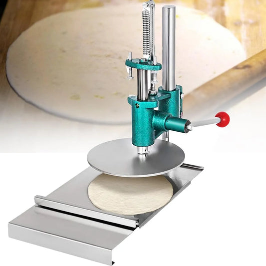 12cm, Commerciële RVS Handmatige Persmachine voor Pizzadeeg, Dosa 12cm, Huishoudelijke Pizzadeeg Persmachine voor Pizza, Deegroller