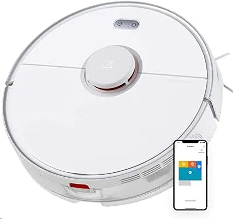 Roborock Robotstofzuiger S5 met 2000 Pa, 290 ml, 2 cm, waterreservoir, automatisch opladen, voor tapijt, harde vloeren en dierenharen en wit