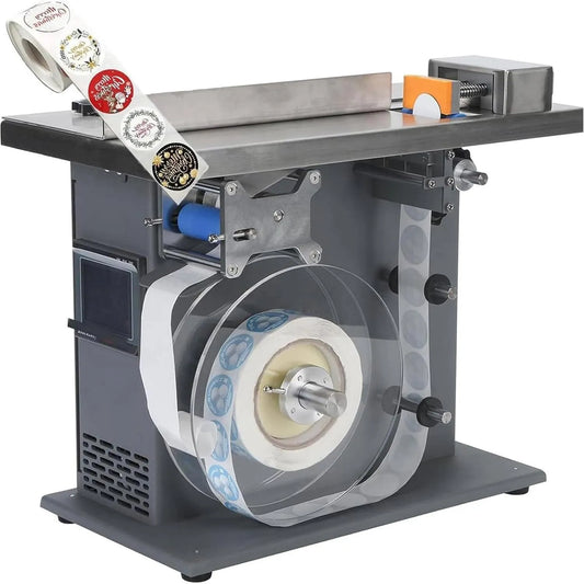 Machine, 15-30 mm, aanraakbediening, voedsel, drank en meer, Hoeklabelapplicator, ideaal voor cosmetica
