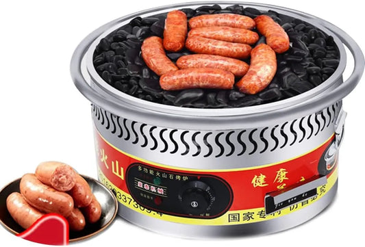 Elektrische hotdog machine met 480 x 170mm, 220v, 50hz, 2000 W en RVS