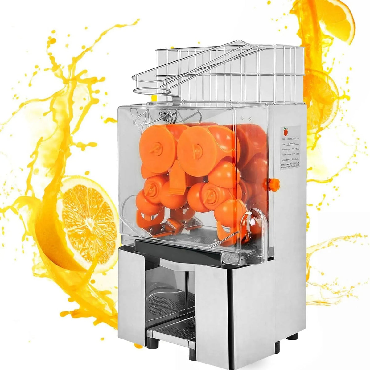 Commerciële Sapcentrifugemachines met 55-80 mm, 120 W, 12 uur, 40-80 mm, 2-in-1, geluidsarme werking en RVS