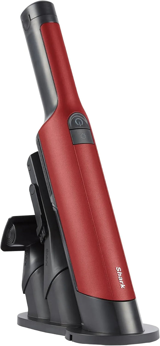 Shark Kruimeldief WV270EUSB met 15 minuten, 0,1 l, oplaadstation, voor tapijt, harde vloeren en dierenharen, zwart, rood en oranje