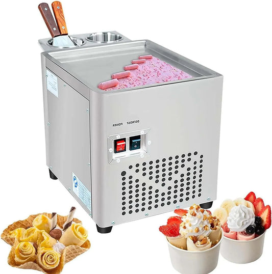 Machine met 220 W, 30 °C, 280 W en RVS, Gefrituurde ijsmachine