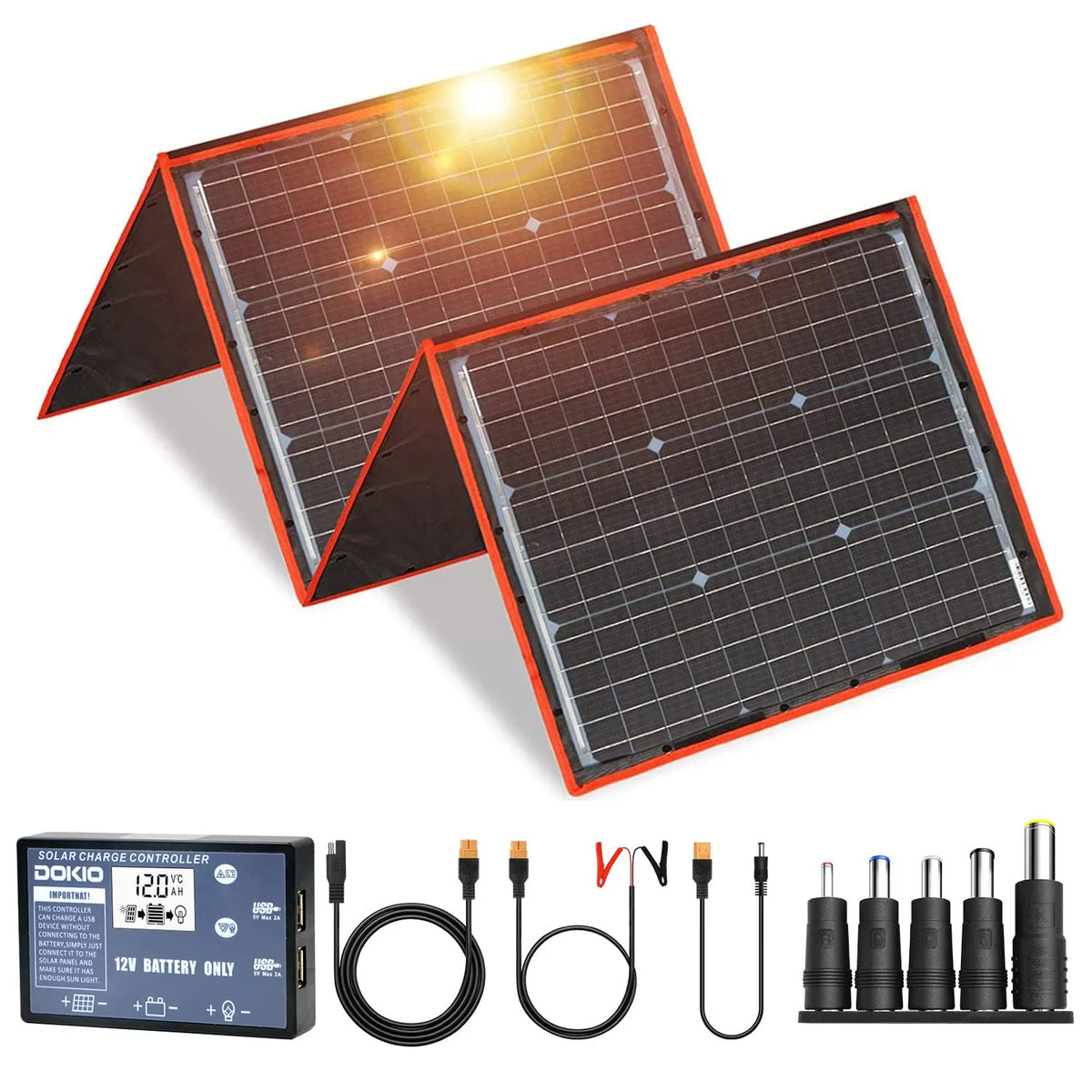 Zonnepaneel, 150 W, 10A-controller, caravan camper camping Auto Boot Batterij opladen