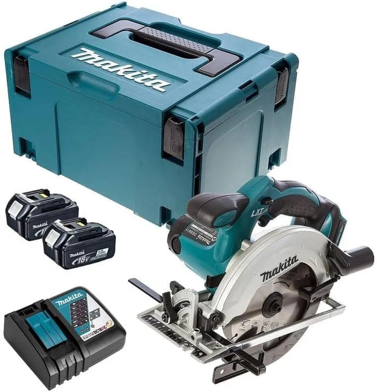 Makita, Cirkelzaag, DSS611RFJ, 18 V, 165 mm, 3,0 Ah, aluminium, maximale zaagdiepte van 40 mm bij 45 graden