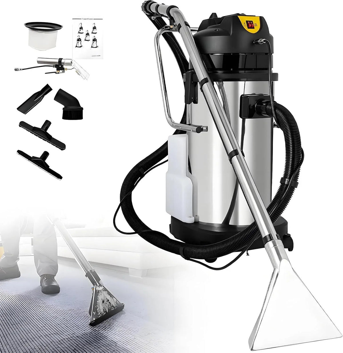 40L, Stofzuiger, model L/10.56gal, vloerschrobber 40L/10.56gal, Commerciële tapijtreinigingsmachine, extractor
