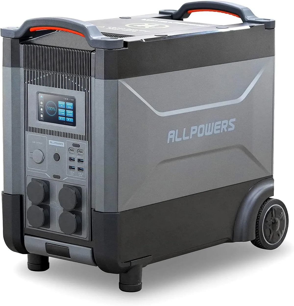 Draagbaar powerstation, R4000, 3456 Wh, 4000 W, 6000 W, 1,2 uur, 3000 W